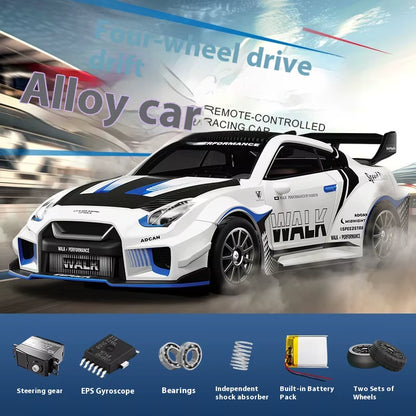 1/43 RC Drift Car with ESP Gyroscope - 4WD Metal Body, Full Proportional Control & Realistic Drifting - Perfect Gift for Kids!